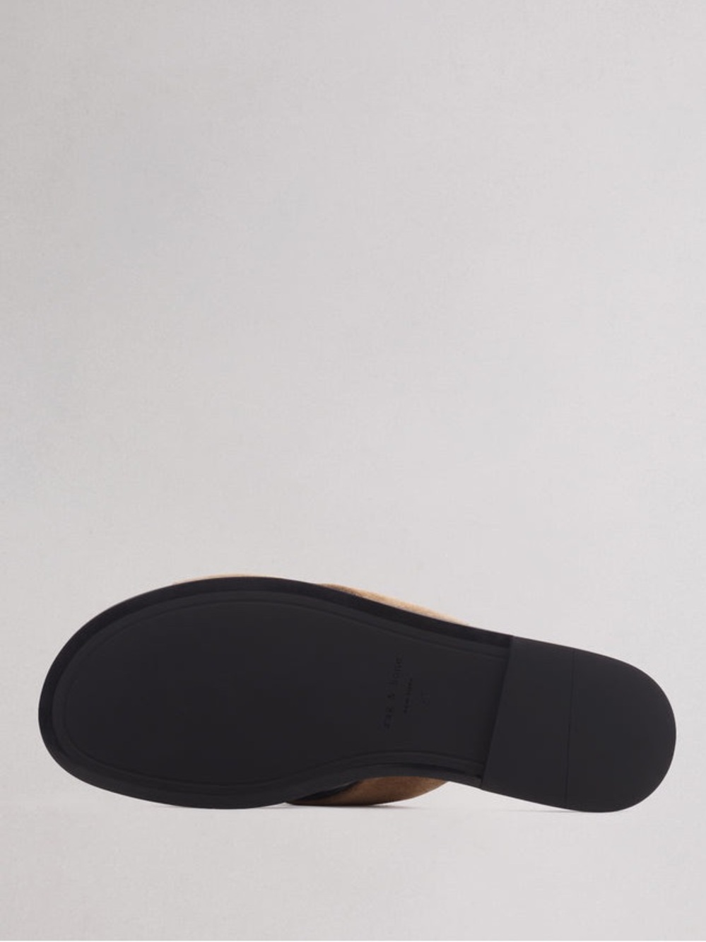 rag & bone‎ Geo Suede Strap Sandal Suede Crisscross Slide Sandals in Tan - Picture 4 of 9